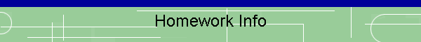 Homework Info